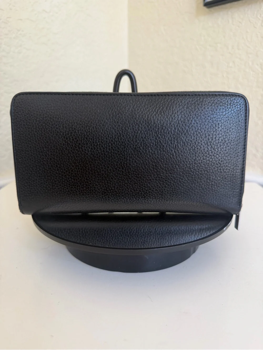 Celine Paris Large Zipped Continental Wallet Black Calfskin Zip-around Clutch